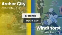 Matchup: Archer City vs. Windthorst  2020
