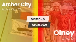Matchup: Archer City vs. Olney  2020