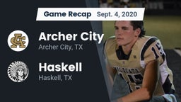 Recap: Archer City  vs. Haskell  2020