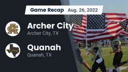 Recap: Archer City  vs. Quanah  2022