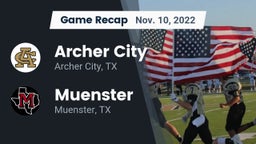 Recap: Archer City  vs. Muenster  2022