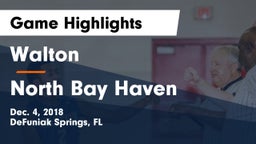 Walton  vs North Bay Haven  Game Highlights - Dec. 4, 2018