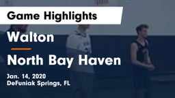 Walton  vs North Bay Haven  Game Highlights - Jan. 14, 2020
