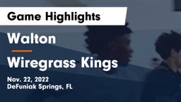 Walton  vs Wiregrass Kings Game Highlights - Nov. 22, 2022