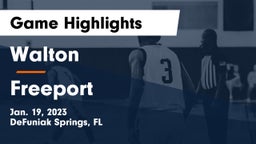 Walton  vs Freeport  Game Highlights - Jan. 19, 2023