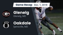 Recap: Glenelg  vs. Oakdale  2018