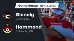 Recap: Glenelg  vs. Hammond 2023