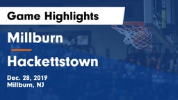 Millburn  vs Hackettstown  Game Highlights - Dec. 28, 2019