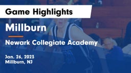 Millburn  vs Newark Collegiate Academy  Game Highlights - Jan. 26, 2023