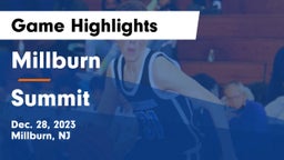 Millburn  vs Summit  Game Highlights - Dec. 28, 2023