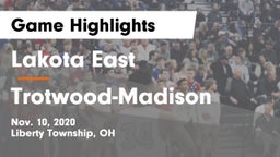 Lakota East  vs Trotwood-Madison  Game Highlights - Nov. 10, 2020