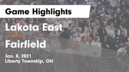 Lakota East  vs Fairfield  Game Highlights - Jan. 8, 2021