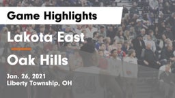 Lakota East  vs Oak Hills  Game Highlights - Jan. 26, 2021