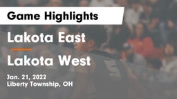 Lakota East  vs Lakota West  Game Highlights - Jan. 21, 2022