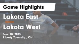 Lakota East  vs Lakota West  Game Highlights - Jan. 20, 2023