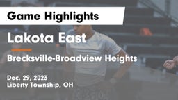 Lakota East  vs Brecksville-Broadview Heights  Game Highlights - Dec. 29, 2023