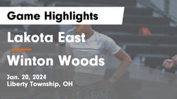 Lakota East  vs Winton Woods  Game Highlights - Jan. 20, 2024