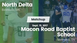Matchup: North Delta vs. Macon Road Baptist School 2017