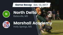 Recap: North Delta  vs. Marshall Academy  2017