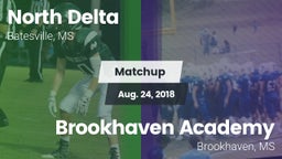 Matchup: North Delta vs. Brookhaven Academy  2018