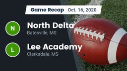 Recap: North Delta  vs. Lee Academy  2020