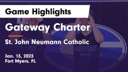 Gateway Charter  vs St. John Neumann Catholic  Game Highlights - Jan. 13, 2023