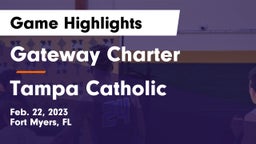 Gateway Charter  vs Tampa Catholic  Game Highlights - Feb. 22, 2023