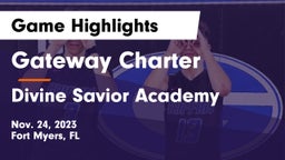 Gateway Charter  vs Divine Savior Academy Game Highlights - Nov. 24, 2023