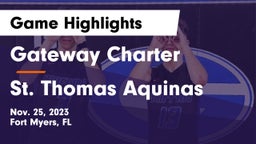 Gateway Charter  vs St. Thomas Aquinas  Game Highlights - Nov. 25, 2023