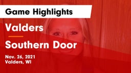 Valders  vs Southern Door  Game Highlights - Nov. 26, 2021
