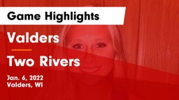 Valders  vs Two Rivers  Game Highlights - Jan. 6, 2022