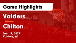 Valders  vs Chilton  Game Highlights - Jan. 19, 2023