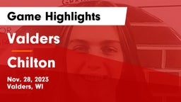 Valders  vs Chilton  Game Highlights - Nov. 28, 2023