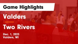 Valders  vs Two Rivers  Game Highlights - Dec. 1, 2023