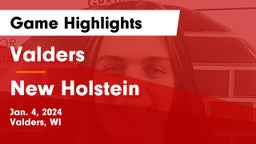 Valders  vs New Holstein  Game Highlights - Jan. 4, 2024