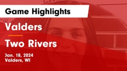 Valders  vs Two Rivers  Game Highlights - Jan. 18, 2024