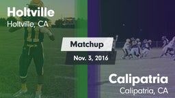 Matchup: Holtville vs. Calipatria  2016