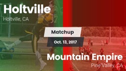 Matchup: Holtville vs. Mountain Empire  2017