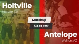 Matchup: Holtville vs. Antelope  2017