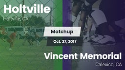 Matchup: Holtville vs. Vincent Memorial  2017