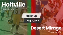 Matchup: Holtville vs. Desert Mirage  2018