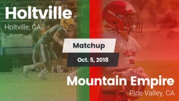 Matchup: Holtville vs. Mountain Empire  2018