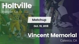 Matchup: Holtville vs. Vincent Memorial  2018