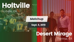 Matchup: Holtville vs. Desert Mirage  2019
