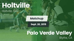 Matchup: Holtville vs. Palo Verde Valley  2019