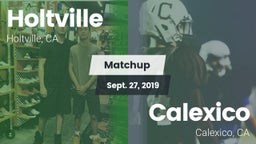 Matchup: Holtville vs. Calexico  2019