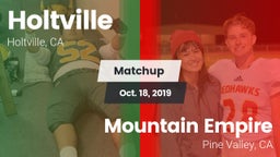 Matchup: Holtville vs. Mountain Empire  2019