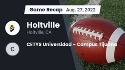 Recap: Holtville  vs. CETYS Universidad - Campus Tijuana 2022