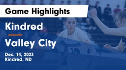 Kindred  vs Valley City  Game Highlights - Dec. 14, 2023