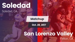 Matchup: Soledad vs. San Lorenzo Valley  2017